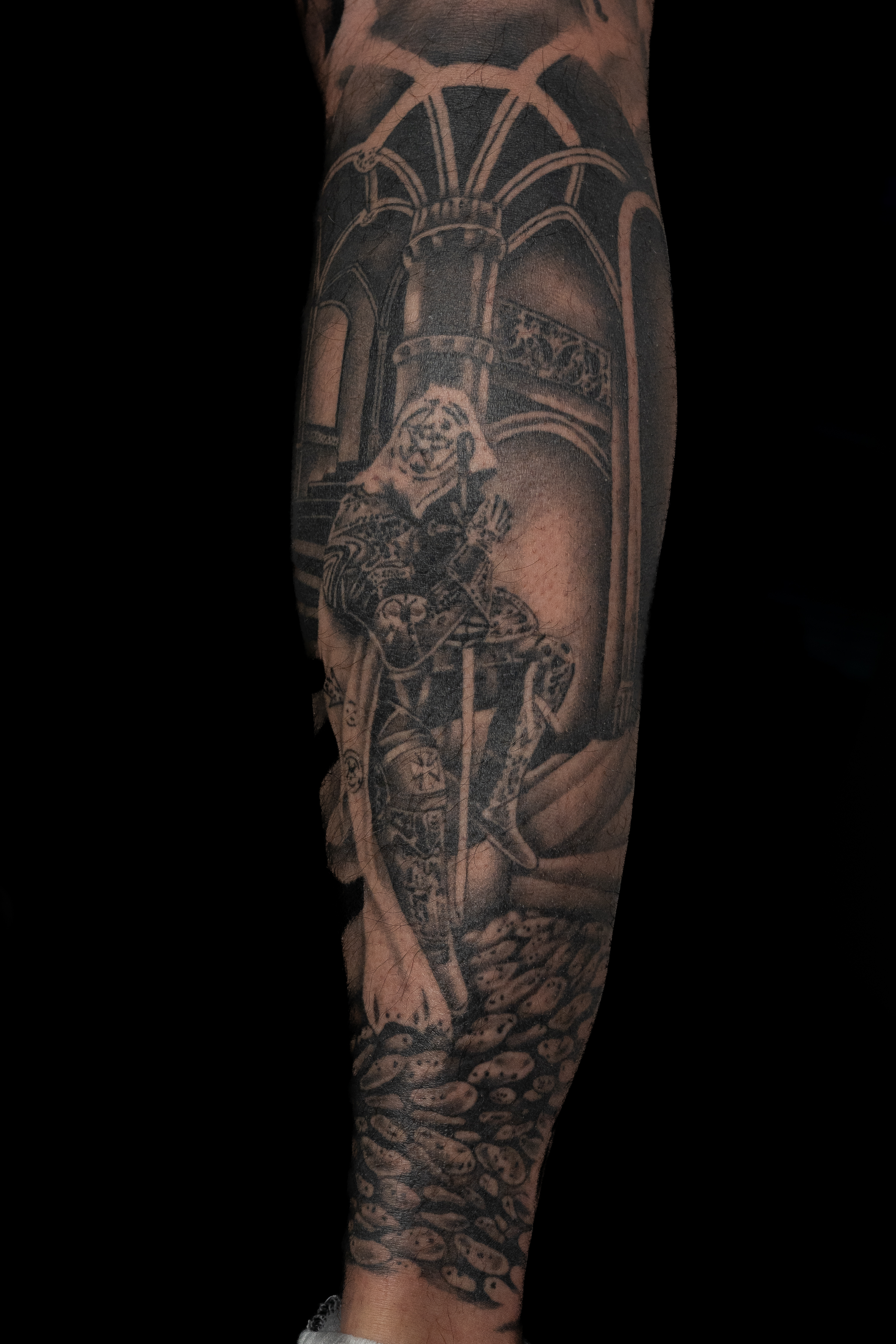 Tattoo - Ridder sleeve detail