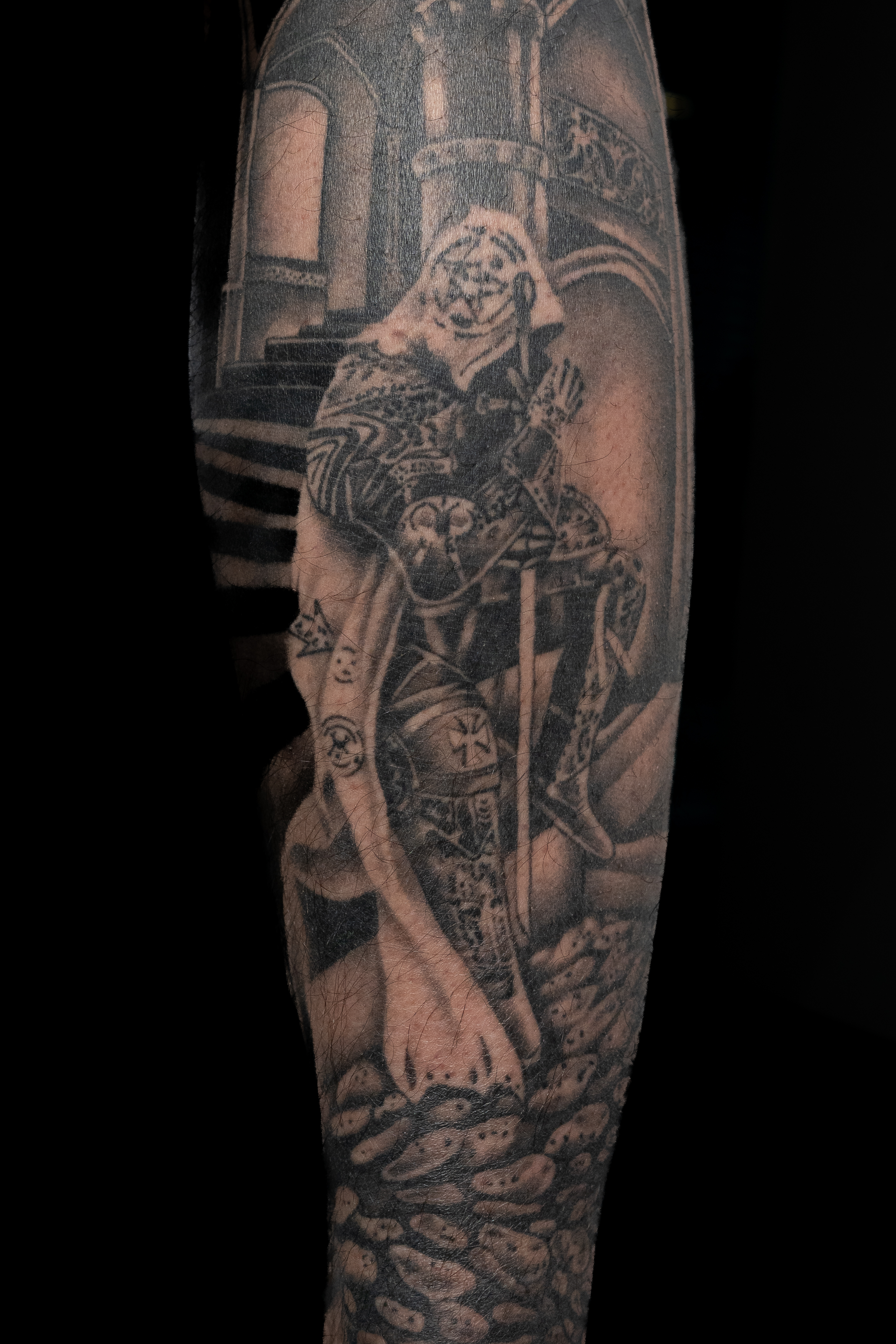 Tattoo - Ridder sleeve volledig